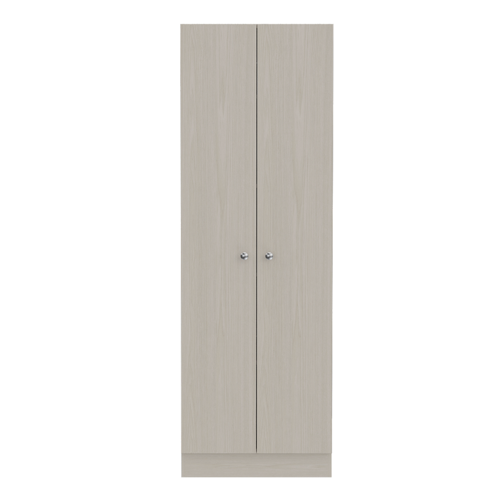 Multistorage Cabinet 71" H, Two Doors, Five Internal Shelves, white washed Oak