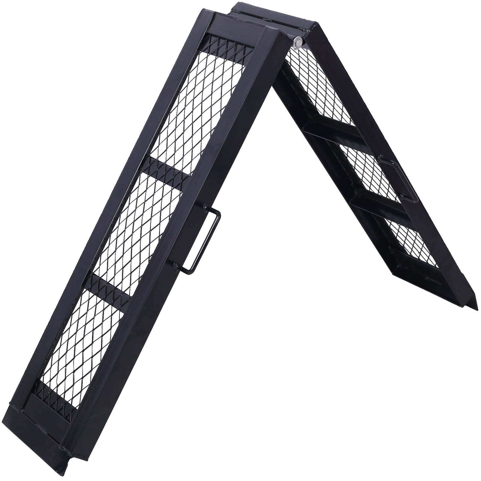 80" Steel Loading Ramp, 800LBS Capacity, Portable Motorcycle Ramp, Folding ATV Ramp for Pick up Truck, Black, Pack of PAIR