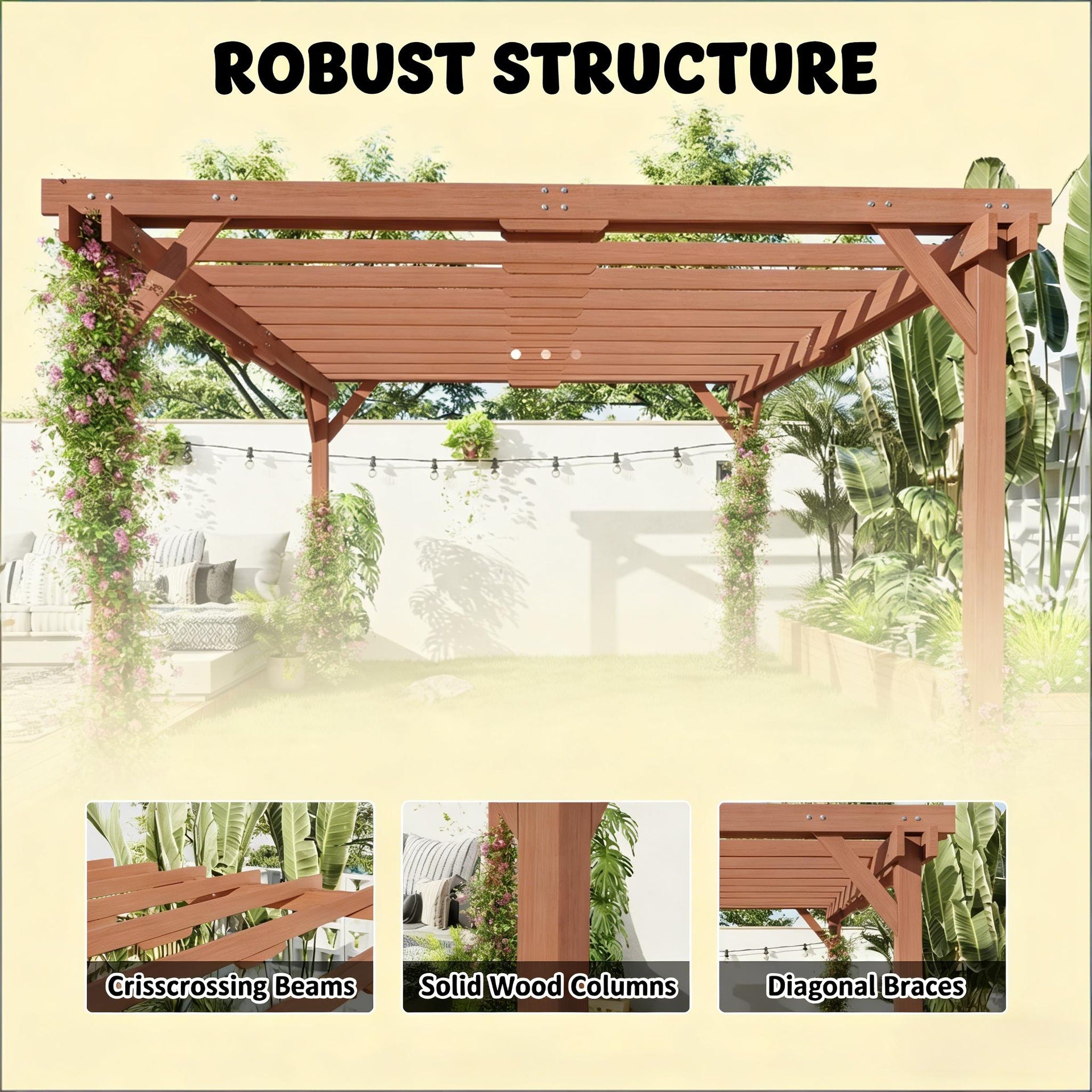 Garden Wooden Pergola,Outdoor Pergola