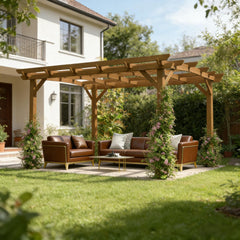Arched Design Pergola,Outdoor Gazebo Grape Trellis