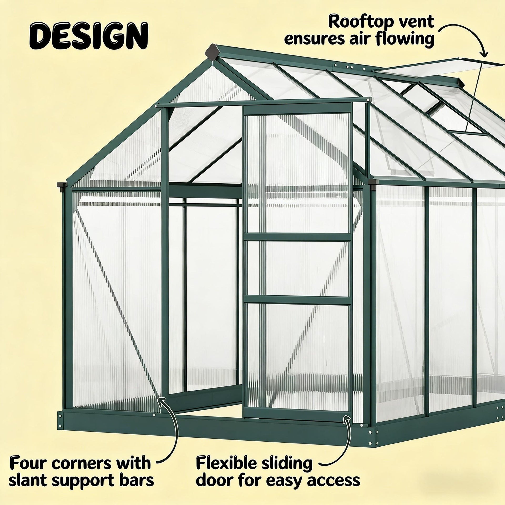 Spacious Greenhouse,Walk-in Greenhouse,Outdoor Greenhouse