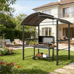 Outdoor Pergola Canopy,Pool BBQ Cooking Pergola Canopy,Outdoor Grill Gazebo Canopy Shelter