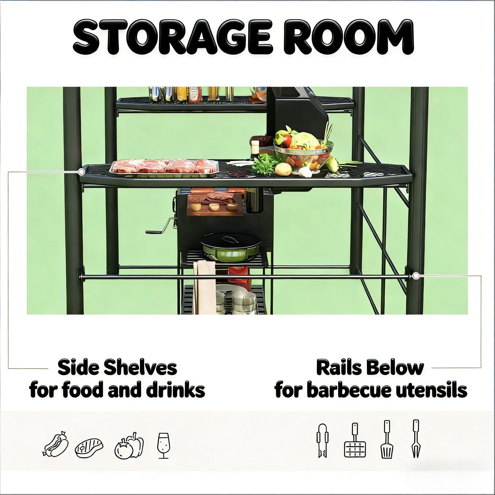 Outdoor Pergola Canopy,Pool BBQ Cooking Pergola Canopy,Outdoor Grill Gazebo Canopy Shelter