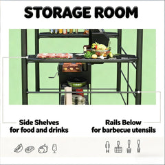 Outdoor Pergola Canopy,Pool BBQ Cooking Pergola Canopy,Outdoor Grill Gazebo Canopy Shelter
