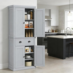 Tall Home Cabinet,Foyer Storage Cabinet,Kitchen Pantry Cabinet,Freestanding Storage Cabinet