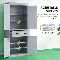 Tall Home Cabinet,Foyer Storage Cabinet,Kitchen Pantry Cabinet,Freestanding Storage Cabinet