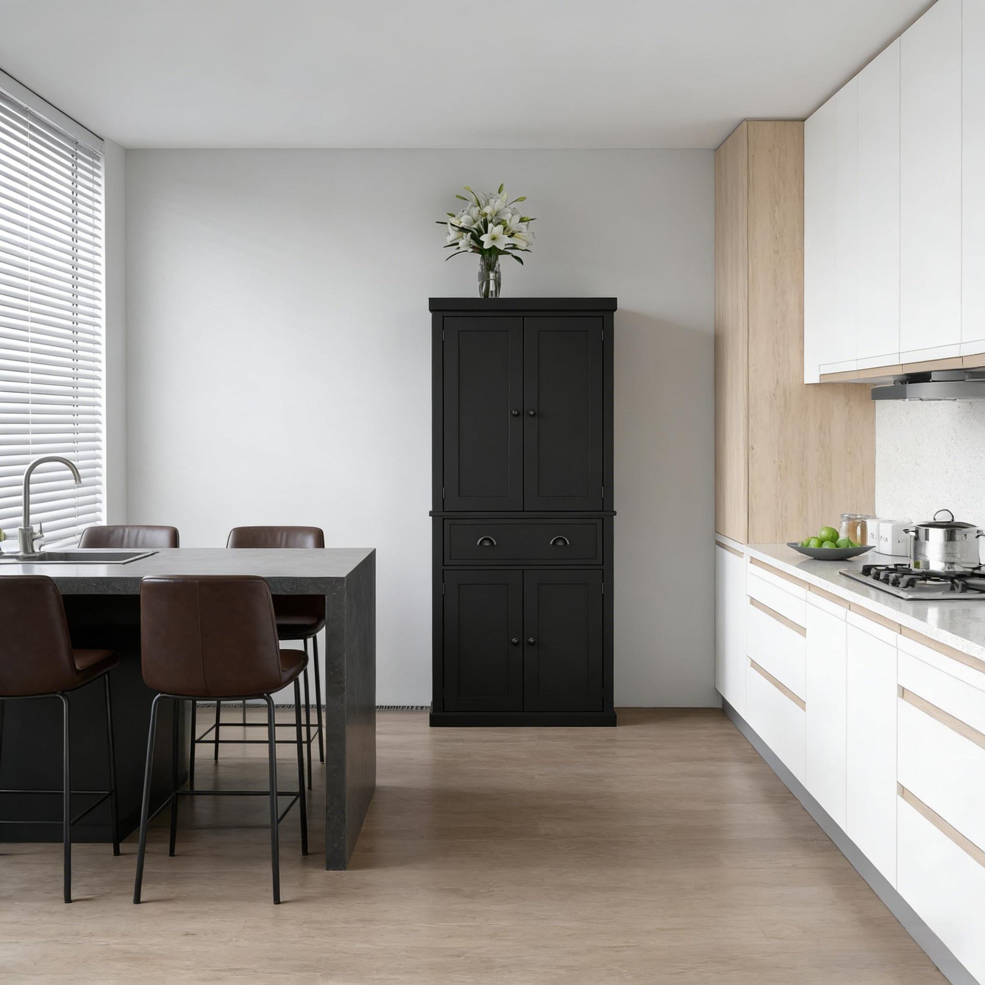Hall Storage Cabinet,Kitchen Cabinet,Freestanding Home Storage Cabinet