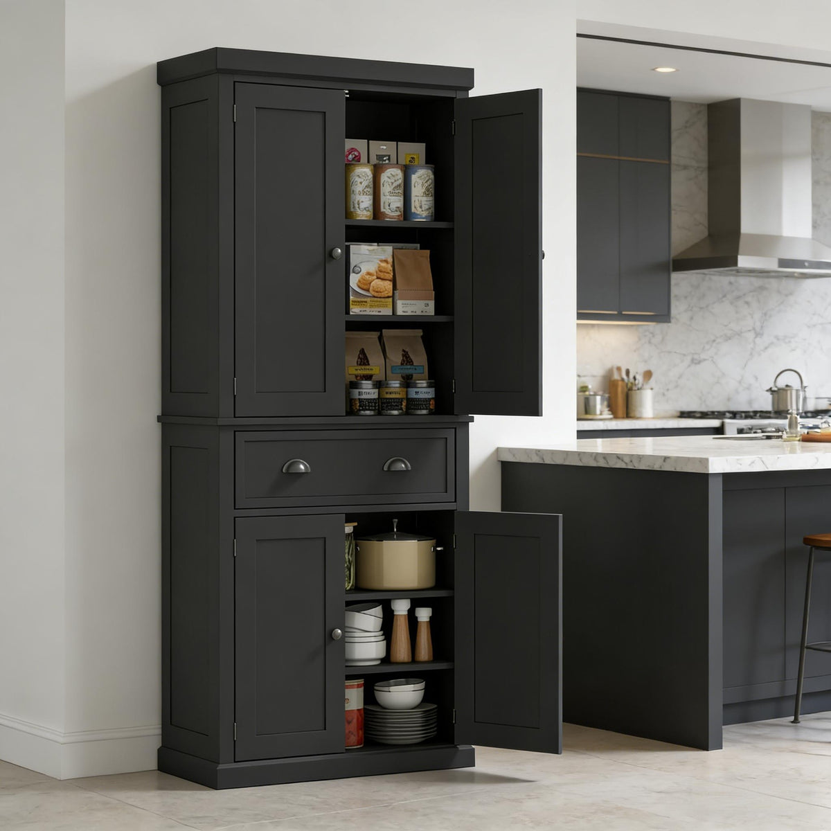 Hall Storage Cabinet,Kitchen Cabinet,Freestanding Home Storage Cabinet