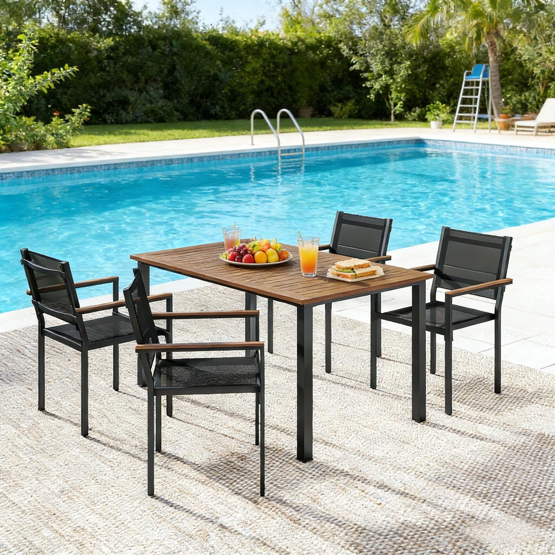 Conversation Table and Chairs Set,Outdoor Dining Set,Garden Table and Chairs Set