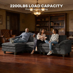 Luxury Sectional Sofa,L Shaped Couch,Conversation Couch