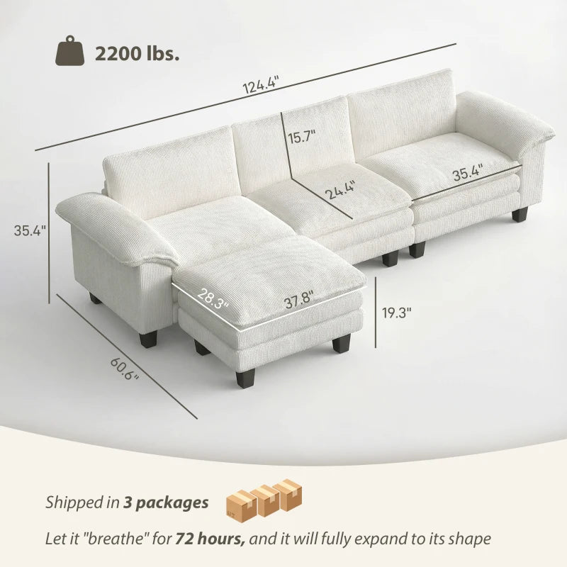 Luxury L Shaped Couch,Conversation Couch,Sectional Sofa