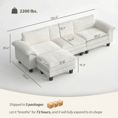 Luxury L Shaped Couch,Conversation Couch,Sectional Sofa