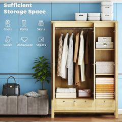 3 Doors Wardrobe Closet