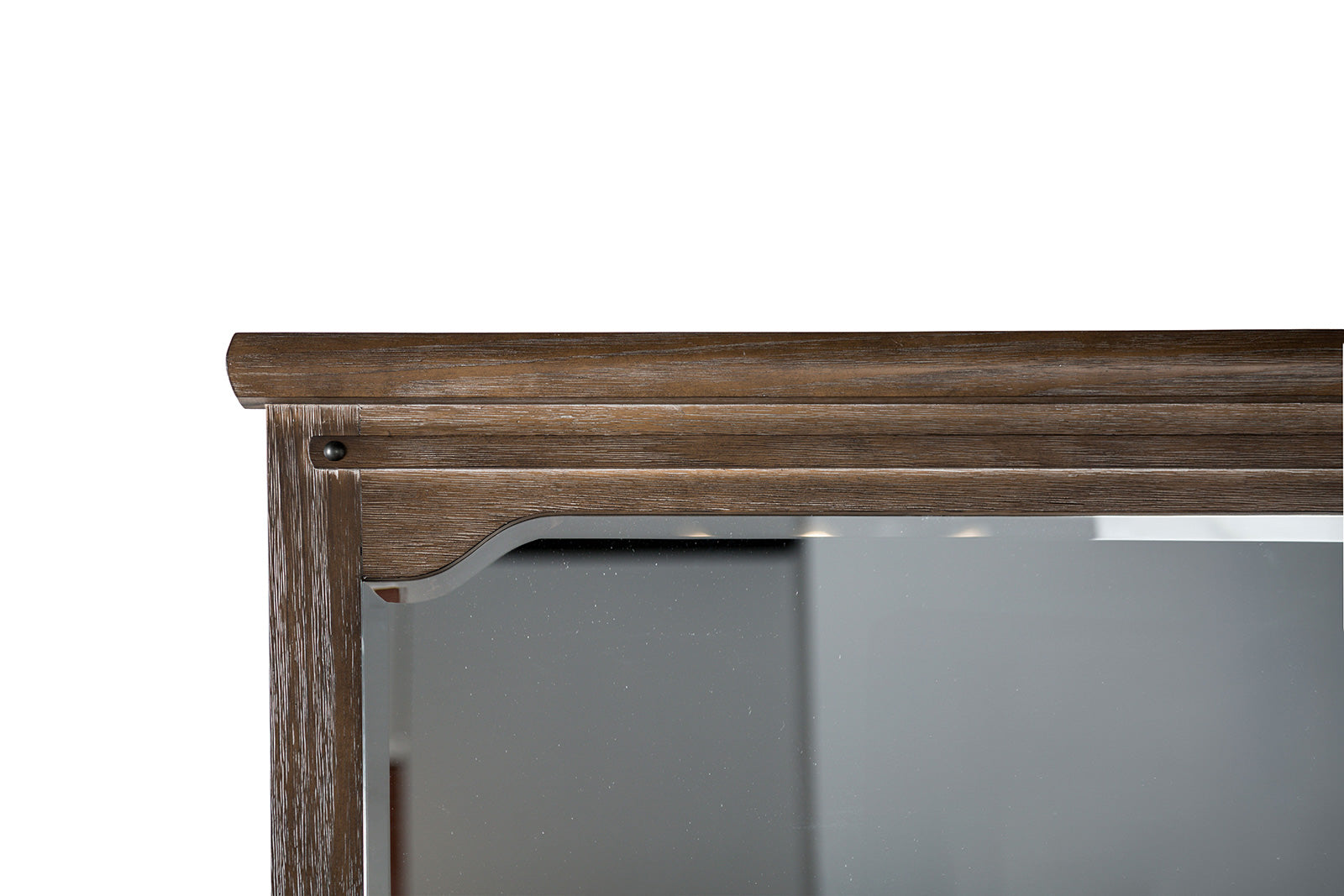 Transitional Style Brown Finish Chest 1pc 5-Drawers Panel Style Headboard Ball Bearing Glides Bedroom Furniture