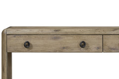 English Knotty Oak Console Table