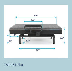 Twin XL Adjustable Sleep to Stand Bed with Convenient Lift Assist TXL