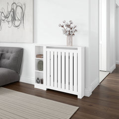 Risk Radiator Cover with Storage, Space,Saving Design,White.