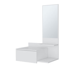 Elgin Floating Vanity with Included Mirror, White
