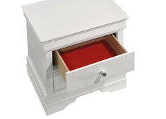Blaze Modern Style 2-Drawer Night stand Made with Wood in White  same as B009P286632 (CA inventory)