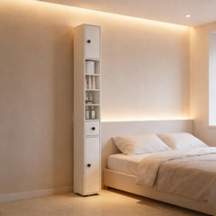 Slim Corner Cabinet,Small Bathroom Storage Cabinet,Toilet Paper Cabinet