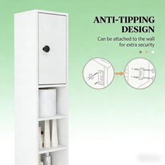 Slim Corner Cabinet,Small Bathroom Storage Cabinet,Toilet Paper Cabinet
