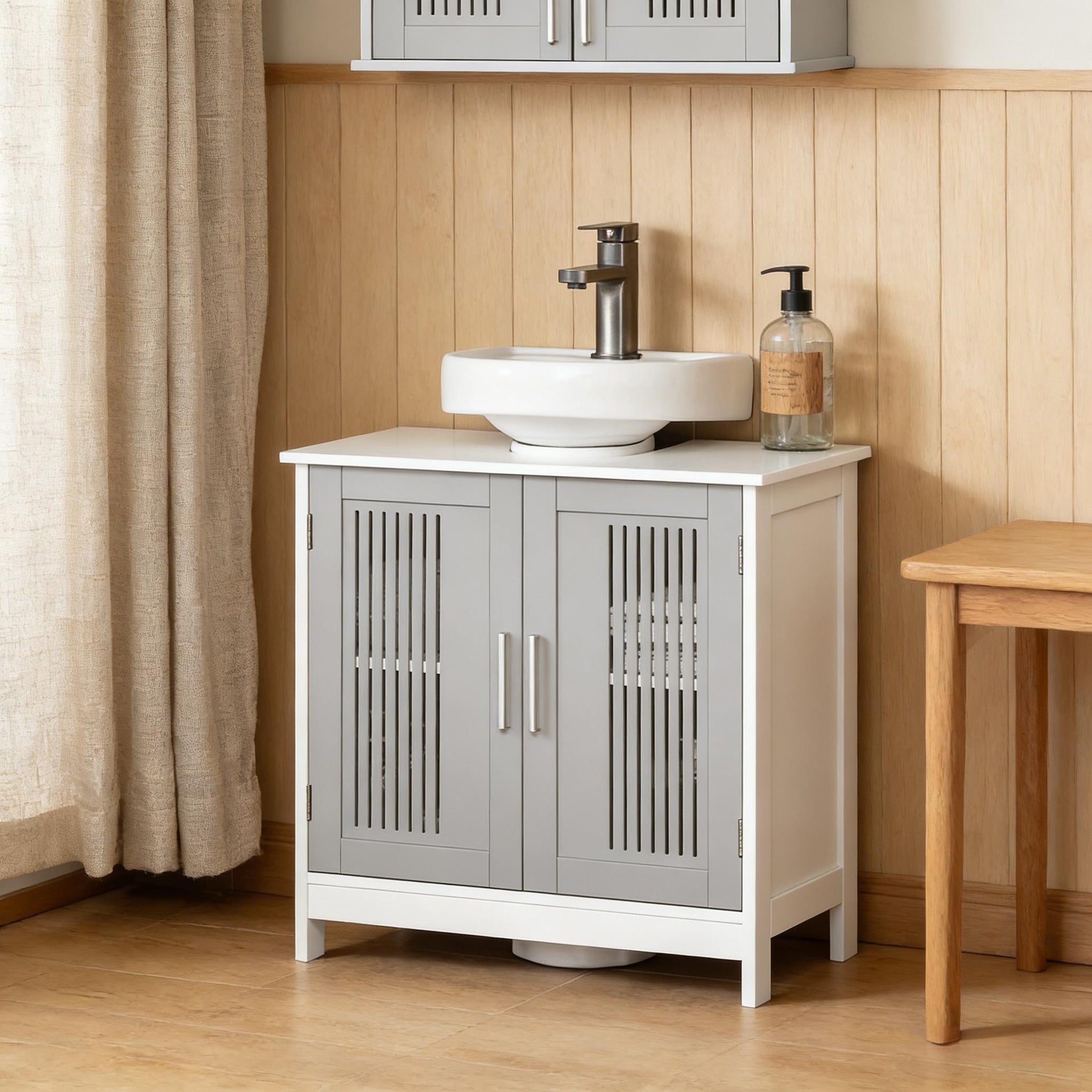 Sturdy Bathroom Cabinet,Under Sink Pedestal Storage Cabinet