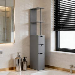 Storage Tower,Narrow Side Floor Organizer,Bathroom Storage Cabinet