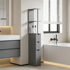 Storage Tower,Narrow Side Floor Organizer,Bathroom Storage Cabinet