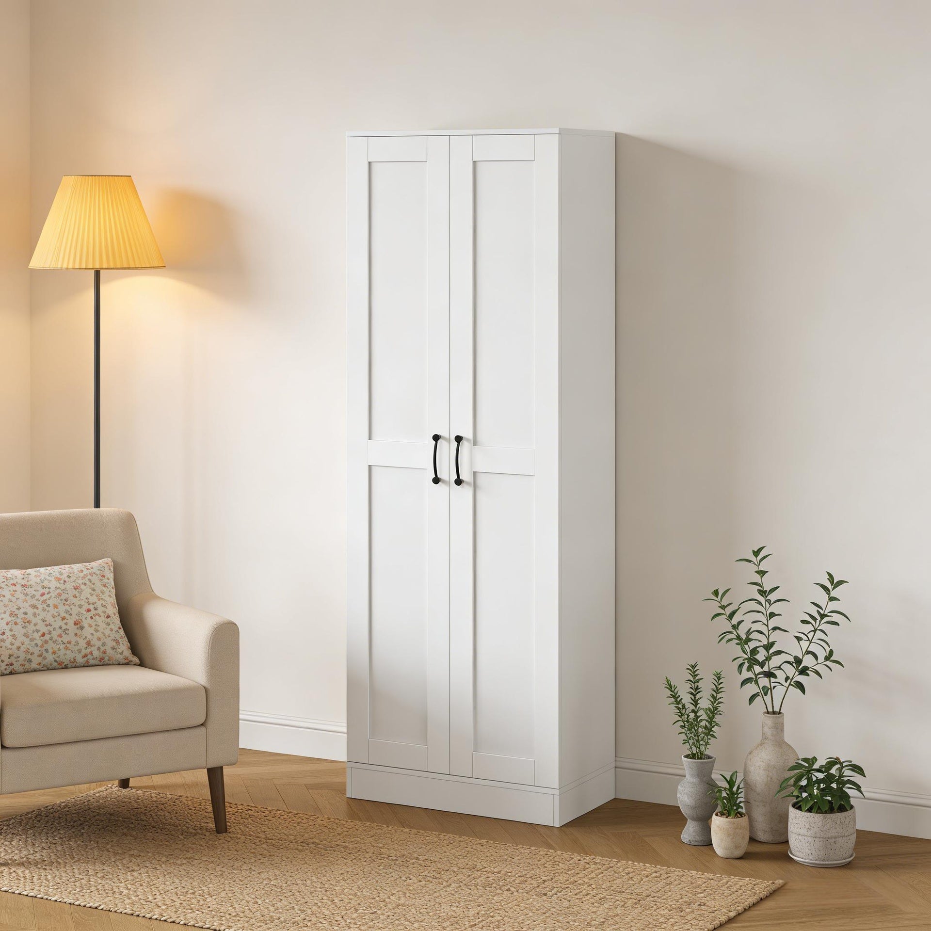 Family Storage Cabinet,Kitchen Pantry Cabinet,Freestanding Storage Cabinet