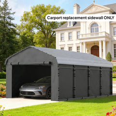 Practical Waterproof Replacement Side Wall Cover,Durable Carport Replacement Sidewall Panel(Only Carport Replacement Sidewall)