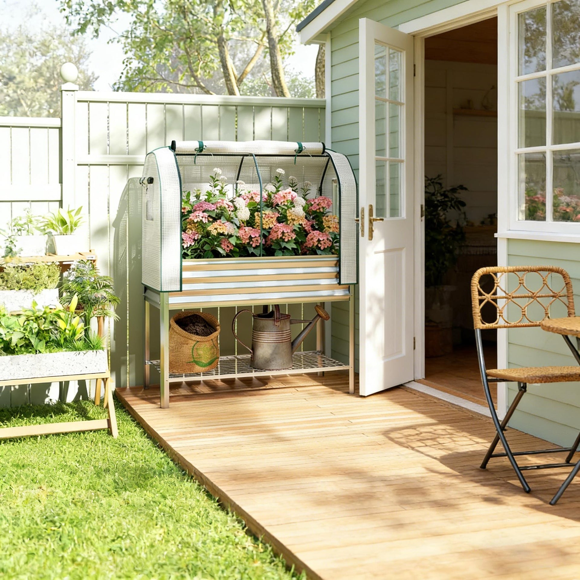 Spacious Raised Garden Bed,Flower Boxs,Plant Boxs,for Outdoor