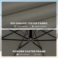 Modern Style Outdoor Hanging Cantilever Umbrella,Patio Umbrella