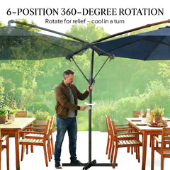 Outdoor Hanging Cantilever Umbrella,Patio Umbrella