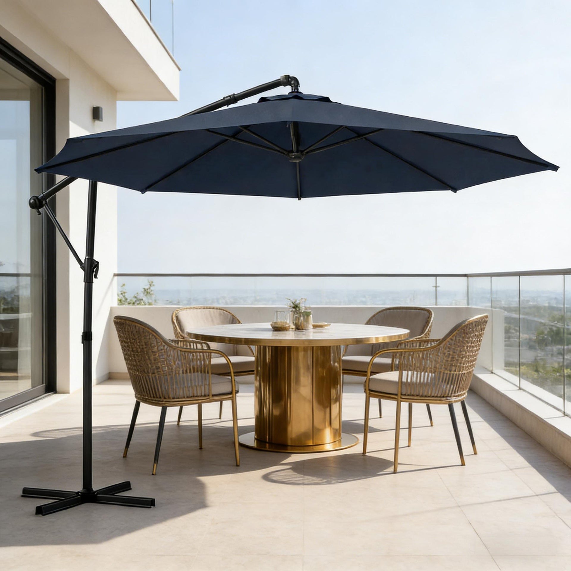 Outdoor Hanging Cantilever Umbrella,Patio Umbrella