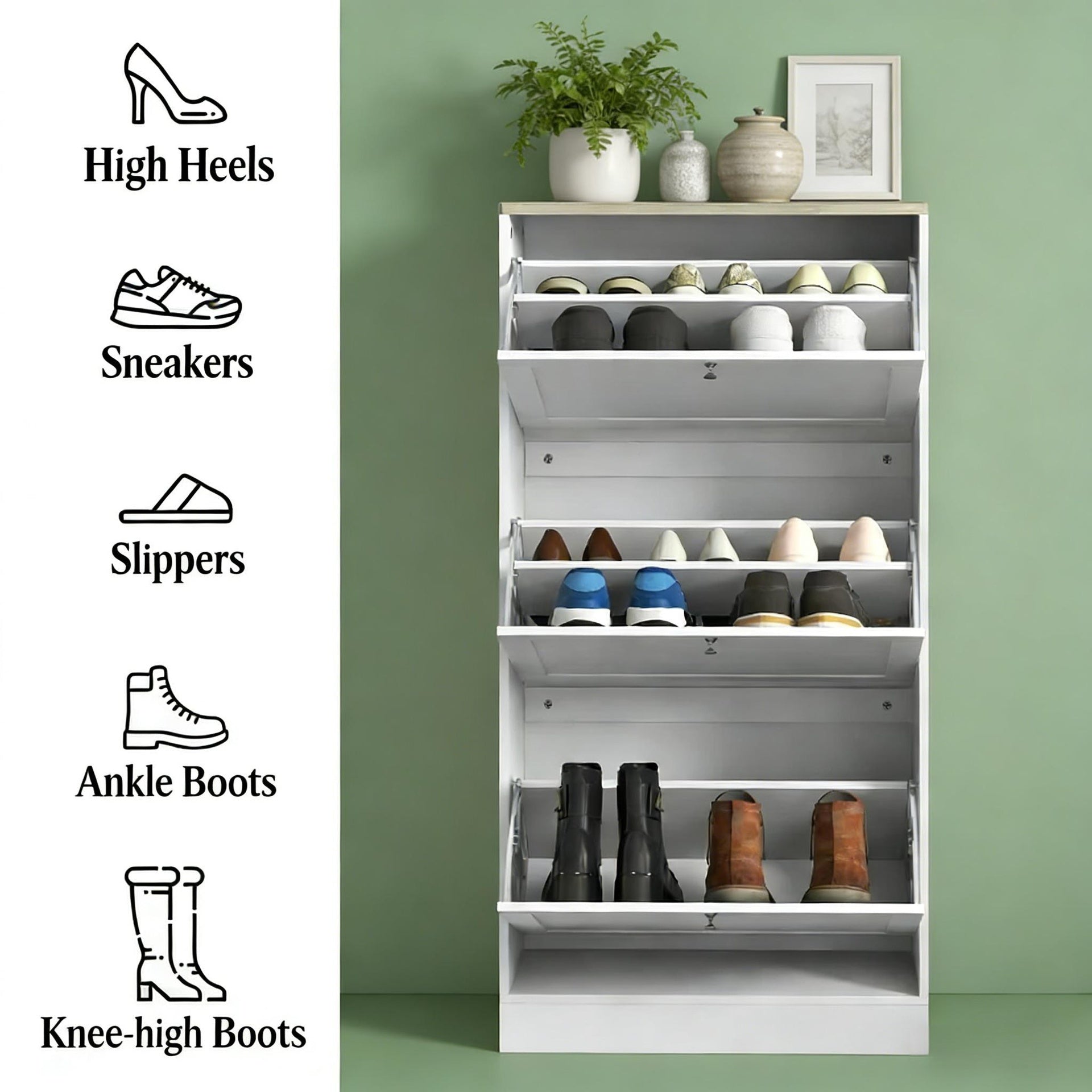 Small Storage Cabinet,Shoe Storage Cabinet,Hidden Shoe Storage Cabinet