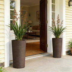 Tall Planter,Stackable Large Planters,Set of 2 Flower Pots