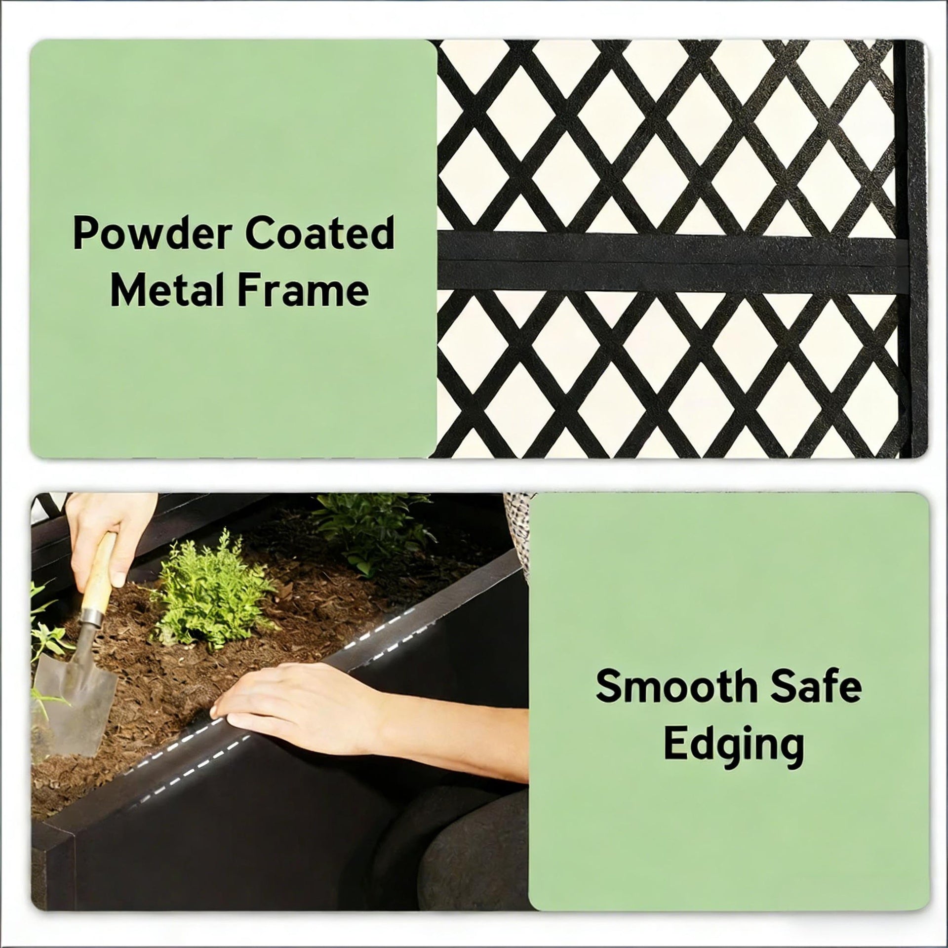 Raised Garden Bed,Metal Planter Box,Privacy Planter