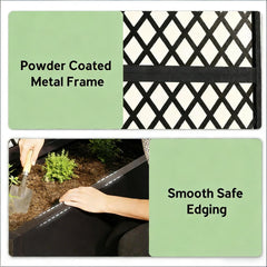 Raised Garden Bed,Metal Planter Box,Privacy Planter