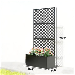 Raised Garden Bed,Metal Planter Box,Privacy Planter