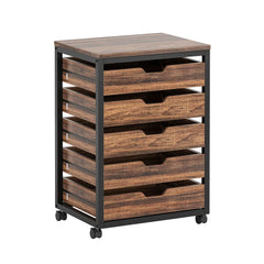 Mobile Storage Dresser Cabinet,Industrial Style Drawer Chest,Printer Stand,Office Storage Unit