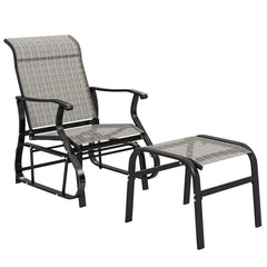 High Back Glider Chair Set,Outdoor Glider