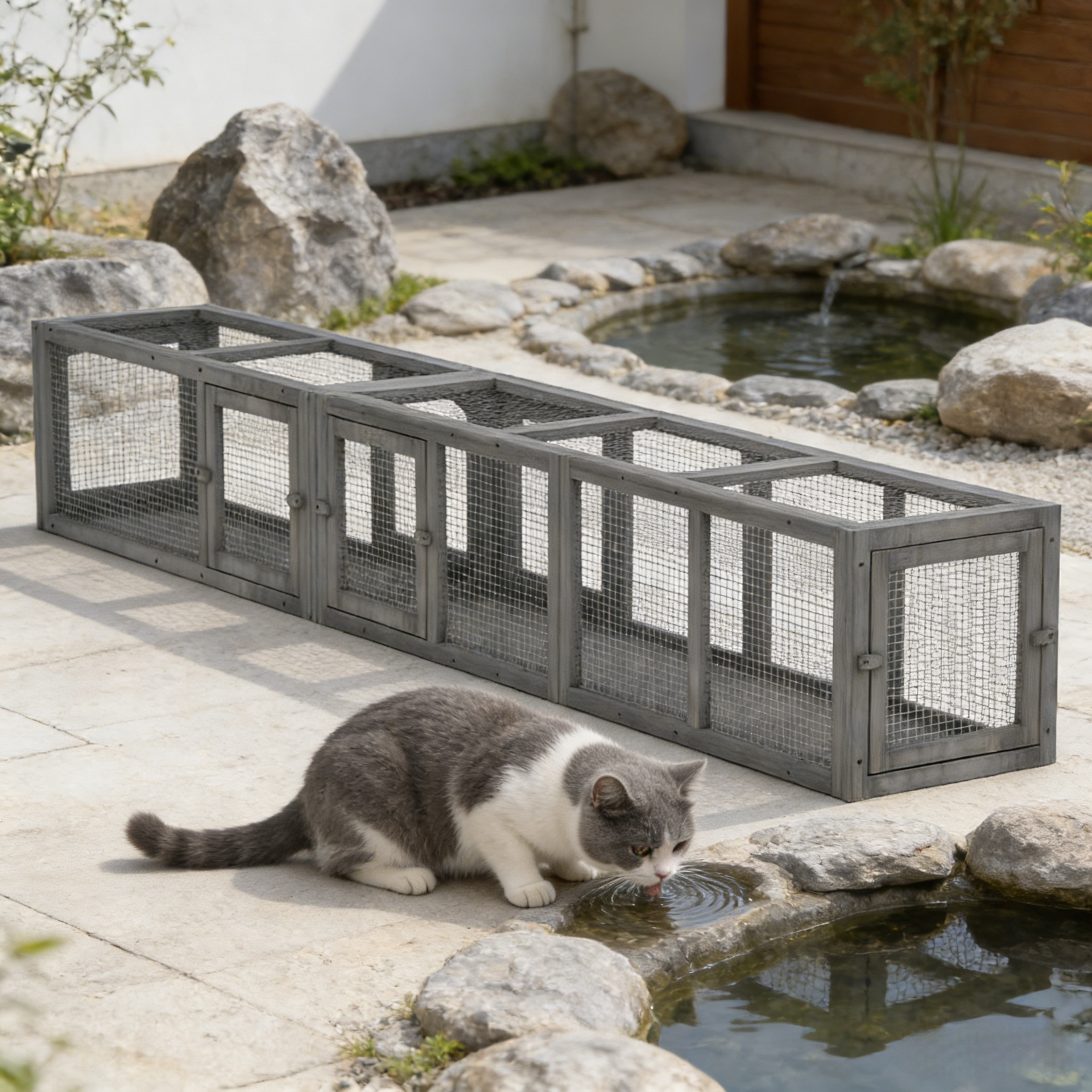 Outdoor Cat Play Tunnel,Cat Cage,Small Animal Cage