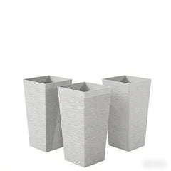 Stackable Tapered Planters,Set of 3 Outdoor Planters
