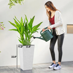 Stackable Tapered Planters,Set of 3 Outdoor Planters