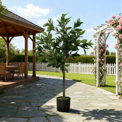 Potted Fake Plant, Lifelike Laurel Artificial Tree,Green