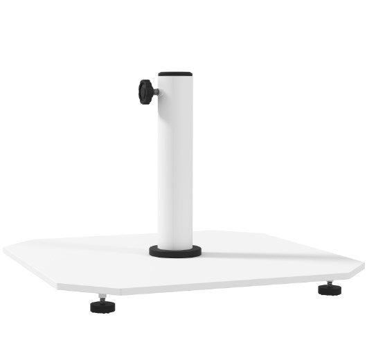 Metal Umbrella Stand Base with Adjustable Foot Pads,Heavy Duty Patio Umbrella Holder,Square Patio Umbrella Base