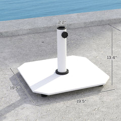 Metal Umbrella Stand Base with Adjustable Foot Pads,Heavy Duty Patio Umbrella Holder,Square Patio Umbrella Base