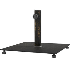 Universal Metal Umbrella Stand Base,Heavy Duty Patio Umbrella Holder with Adjustable Foot Pads,Square Patio Umbrella Base