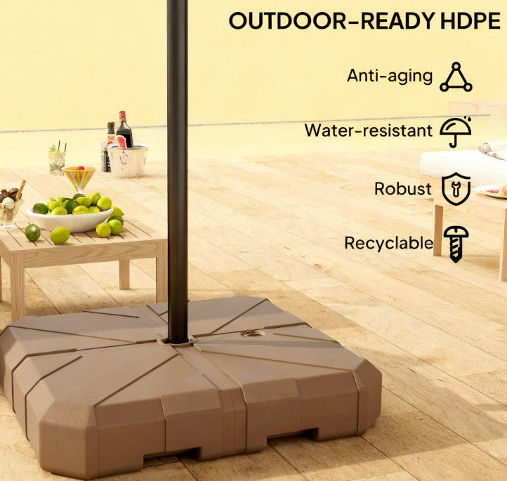 Cantilever Offset Umbrella Base,Heavy Duty Outdoor Umbrella Stand Base,Square Patio Umbrella Base
