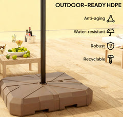 Cantilever Offset Umbrella Base,Heavy Duty Outdoor Umbrella Stand Base,Square Patio Umbrella Base